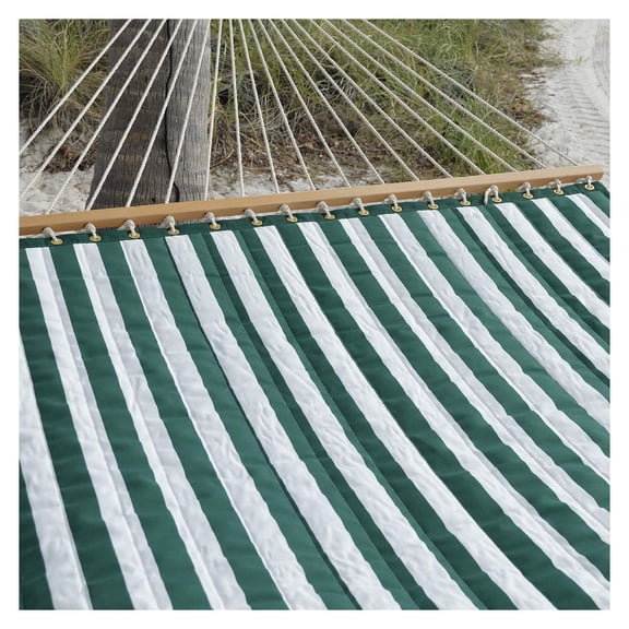 Quilted Hammock (Green Stripe)