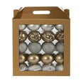 thumbnail image 1 of Juego de cajas para decoración de árbol de Navidad casi natural, 40 piezas, 80 mm, 1 of 5