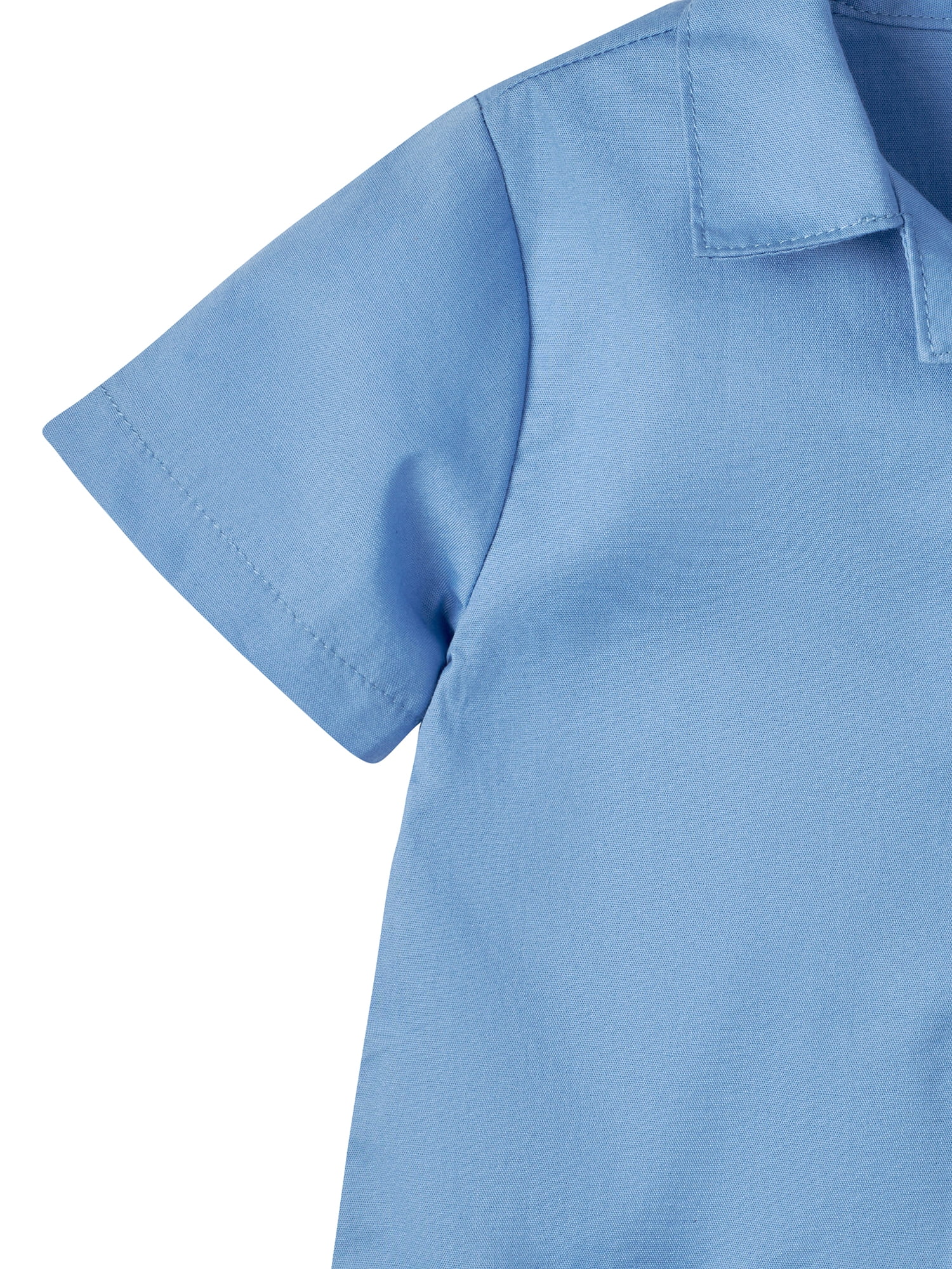 Modern Moments by Gerber Baby Boy Short Sleeve Poplin Romper, Sizes 0/3 -24 Months