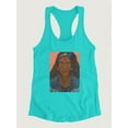 thumbnail image 3 of Wodaabe Woman Racerback Tank Women -Jacob Green Designs, Female XX-Large, 3 of 4