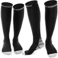 thumbnail image 1 of 2 pares de calcetines de compresión para hombres y mujeres (20-30 mmHg), medias de compresión para hinchazón, enfermera, vuelo (negro, LXL) GrisLarge-X-Large esquí esquí Gafas de esquí, 1 of 5