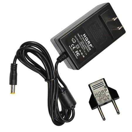 Dve Power Supply - HQRP 12V AC Adapter for Sony BDP-BX370 BDP-BX150 BDP-S3700 BDP-S2200 BDP-BX350 BDP-S1700 DVD Blu-ray Disc Player Power Supply + HQRP Euro Plug Adapter