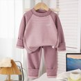 thumbnail image 2 of masbird Christmas Pajamas Toddler Boy Girl Kids Holiday Pajamas Set Santa PJS Children Clothes Fall Winter Sleepwear for 6-24 Months 2 3 4 5 6 7 8 9 T Children(Purple,4-5 Y), 2 of 4