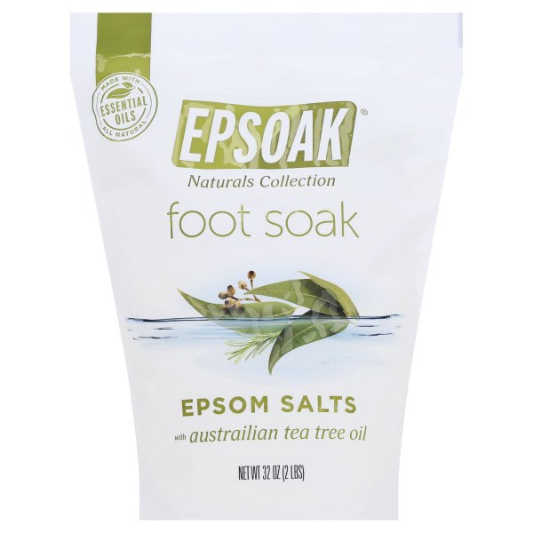 Epsoak 2446334 2 lbs Tea Tree Oil Foot Soak With Epsoak Epsom Salt, Case of 6