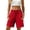 Red, variant on Nkmbld Casual Linen Shorts for Women Drawstring Elastic Waist Split Side Summer Comfy Short with Pockets