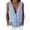 Light Blue*, variant on Women's Seersucker Vest Deep V Neck Button Down Waistcoat Sleeveless Blazer for Casual Office Summer Spring
