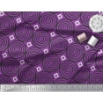thumbnail image 2 of Soimoi Polyester Crepe Fabric Diamond & Circle Block Fabric Prints by Yard 42 Inch Wide, 2 of 2