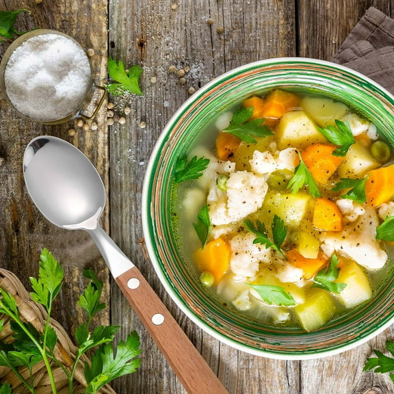 FRCOLOR  3 Pcs Stainless Steel Spoon Dessert Mixing Spoons