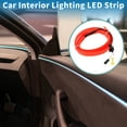 thumbnail image 2 of Cuerda de luz LED EL de 1m Unique Bargains, tira de luz de neón flexible para iluminación interior de coches, caja de batería (3V) roja, 2 of 7