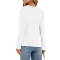 thumbnail image 3 of Fantaslook Blouses for Women Dressy Puff Sleeve Tunic Tops Casual Fall Shirts, 3 of 6