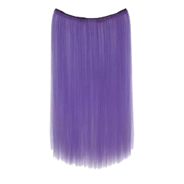 Makeup|Bradem wig April Deals Hair Extensions Real Human Hair Remy Wire In Hair Extensions Secret Fish Line Hair Piece With 2 Clips Long Straight 20 Inch, 1 piece ear-hanging dyed wig