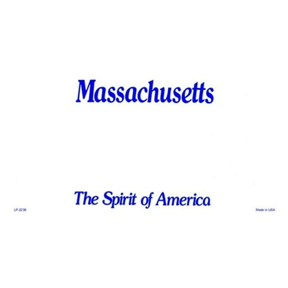 LP-2236 Massachusetts State Background Blanks Flat- Automotive License Plates Blanks for Customizing
