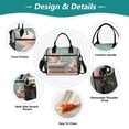 thumbnail image 3 of Lunch Bag Insulated Lunch Box Leakproof Reusable Cooler Tote Adjustable Shoulder Strap for Men Women Fairy on Book with Coffee 12L, 3 of 6
