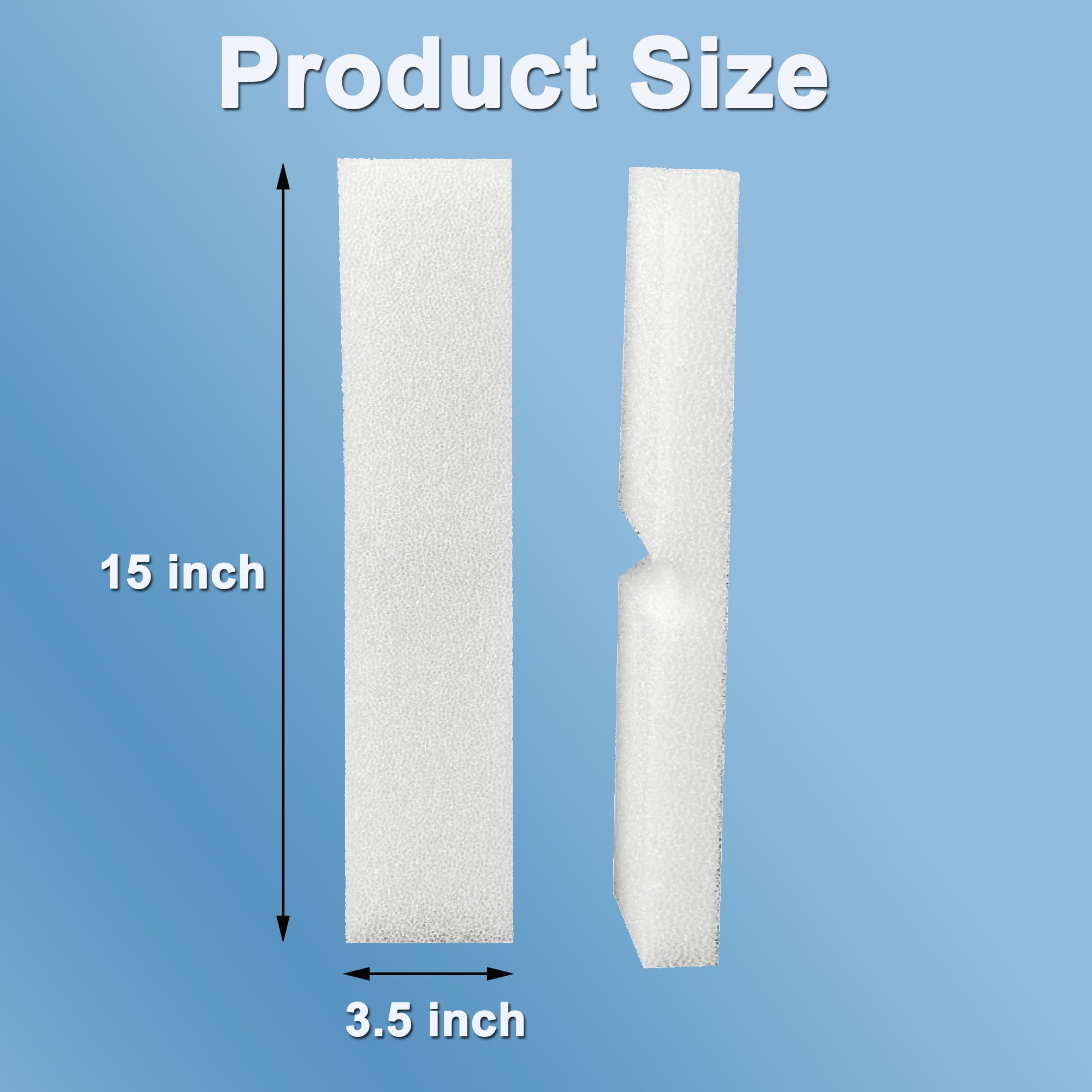 Qzbhct 6 Pcs Foam Filter Pads for Fluval Fx4 FX5 FX6 Canister Filter Aquarium Bio Sponge Replacement