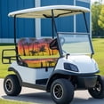 thumbnail image 3 of Aplkyhs Club Car Precedent Seat Covers Palm Tree Washable Golf Cart Front Seat Cushion Set Suitable for All Seasons Club Car Seat Covers Hawaiian Golf Cart Seat Towel, 3 of 6