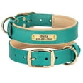 thumbnail image 2 of Didog Personalized Genuine Leather Padded Dog Collars Engraved Nameplate with D ring, 2 of 9