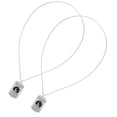 thumbnail image 4 of Collar con colgante, 2 piezas, etiqueta colgante con letras, collar de metal, collar con los mejores materiales, 4 of 9
