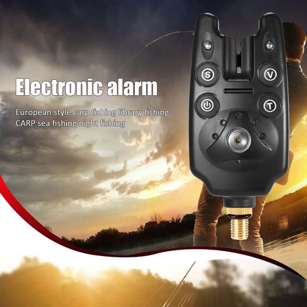 Alarma electrónica de mordedura de Pesca, indicador de luz LED, herramienta de advertencia de pesca de carpa, 2 uds.