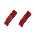 thumbnail image 1 of Xinjincang 2 pinzas para el pelo de estilo coreano con diamantes de imitación rojos, horquillas rectangulares, horquillas de lujo brillantes, pinzas para el pelo con diamantes de imitación para boda,, 1 of 5