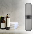 thumbnail image 6 of Unique Bargains 1 Pcs Toothbrush Travel Case Traveling Plastic Portable Toothbrush Holders Cases 7.87"x2.17" Clear Black, 6 of 6