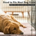 thumbnail image 3 of Dog Crate Mats with Non Slip Bottom Washable Dog Bed for Cage Soft Dog Crate Pad with Star Pattern, Pink, 22*13, 3 of 7