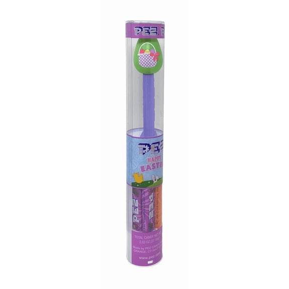 PEZ Easter Dispensers and Candy Holiday Tubes Green Easter Egg with 7 Candy Refills 2.03 oz