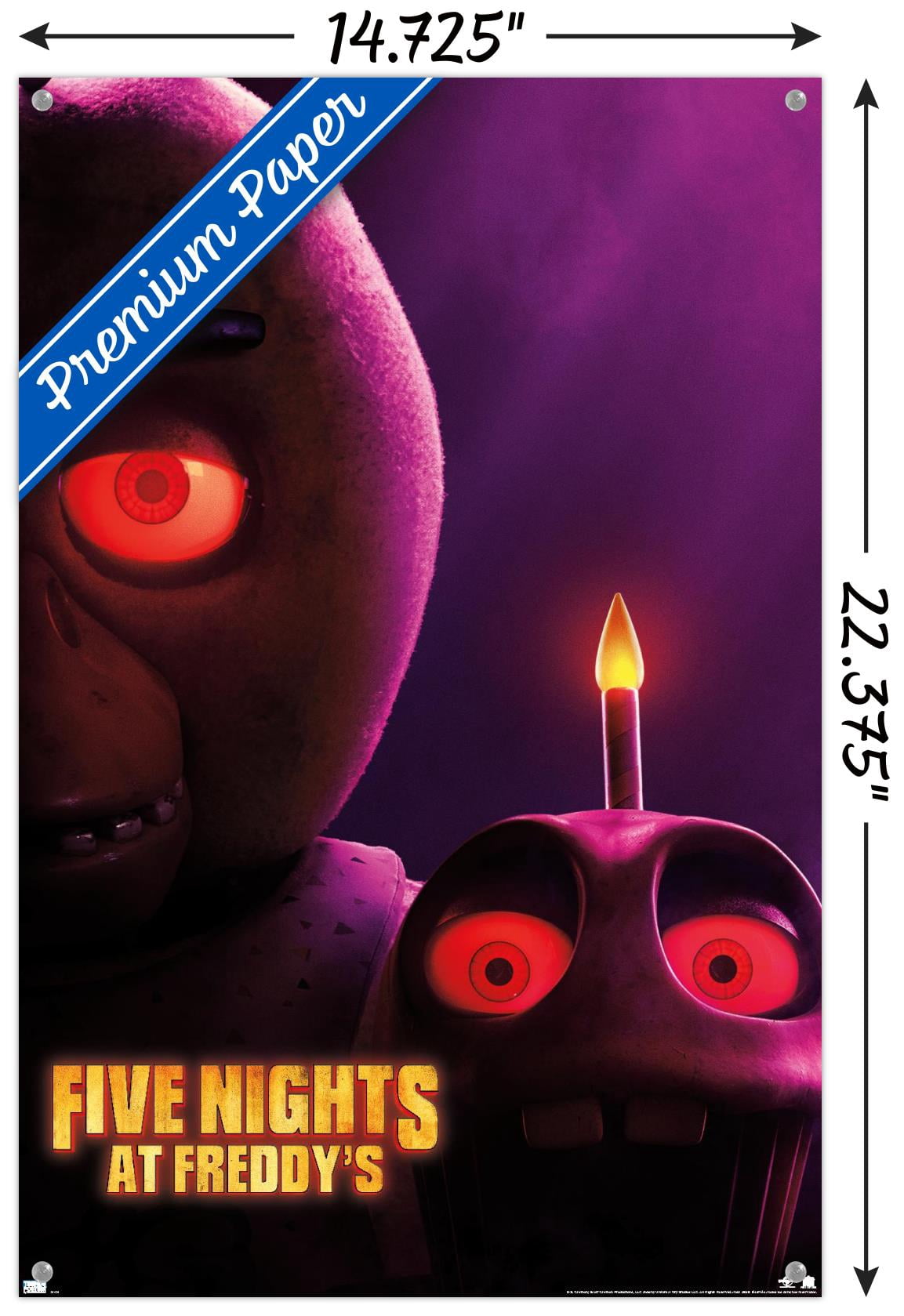 Five Nights at Freddy's Movie - Chica One Sheet Wall Poster with Push Pins, 14.725" x 22.375"