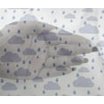thumbnail image 4 of oneOone Viscose Chiffon Fabric Raindrop & Clouds Nature Fabric Prints by Yard 42 Inch Wide, 4 of 4