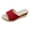 Red, variant on Rokment Wedge Sandals for Women 2026 Beach Fashion Casual Leather Open Toe Memory Foam Espadrilles Platform High Heels Dress Slip on Slides Summer Shoes Black Size 6