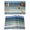 MediumBlue, variant on Blue Wooden Plank Placemats Set of 12, Retro Farmhouse Horizontal Stripes Plank Placemats for Dining Table, Place Mats for Kitchen Tabletop, Waterproof Wipeable Dining Table Mats Set