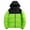 Green, variant on Men's Fashion Loose Winter Fashion Daily Retro Casual Warm Hooded Down Jacket