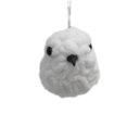 thumbnail image 1 of Adorno Holiday Time de Ave de Tela Color Blanco de 7.5 cm, 1 of 4