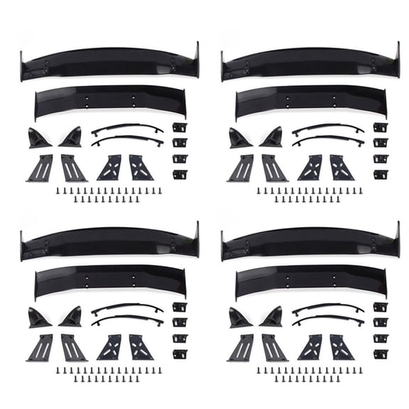 4X for 1/10 RC Racing Drift Car Rear Drift Road Body Spoiler Wing Universal Parts Accessories