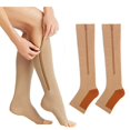thumbnail image 2 of Calcetines de compresión deportivos, calcetines de compresión con cremallera, calcetines largos elásticos para pantorrilla, calcetines de compresión, 2 of 4