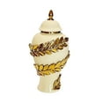 thumbnail image 3 of Baoblaze Ceramic Flower Vase Temple Jar Collection Indoor Plants Porcelain Ginger Jar 17cmx17cmx30cm, 3 of 8