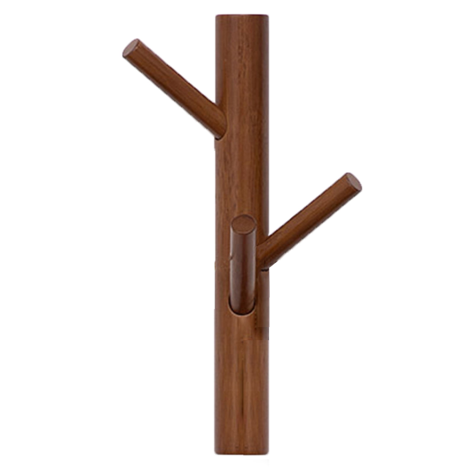 Modern Wooden Coat Wall Hooks - Nordic Bamboo Coat Rack Hanger Bedroom Wall  Hanging Tree Branch Hats Bag Holder - Easy to Install - Water-Resistant 