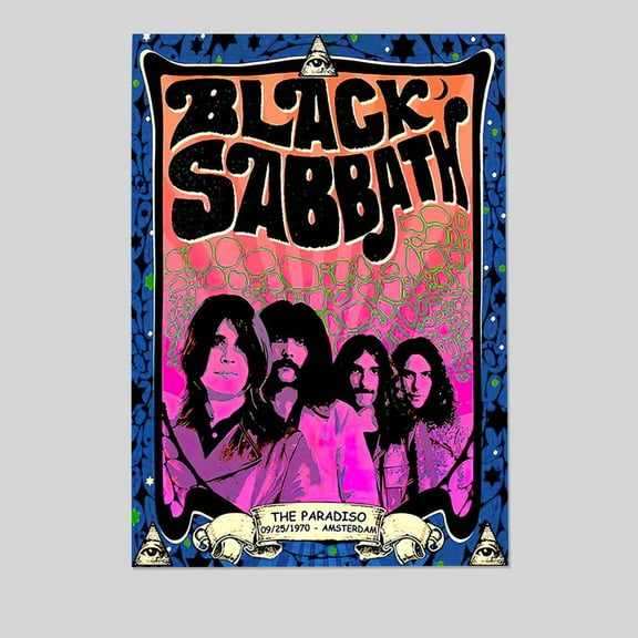 Black Sabbath Tour Reprint Concert Poster Size 24''x36'' - Kiloa