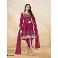 thumbnail image 2 of Charming Rani Pink Punjabi Dhoti Style Festive Party Suit, 2 of 4