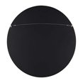 thumbnail image 5 of Kate and Laurel Hutton Round Decorative Wood Frame Wall Mirror, 30 Inch Diameter, Natural Rustic, 5 of 5