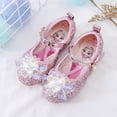 thumbnail image 1 of Nuevos zapatos de cristal para niñas de Disney, suela blanda, zapatos planos informales de princesa elsa para niñas pequeñas, zapatos individuales de frozen para bebés, plantilla de 32 cm de 20cm Gao Jinjia LED, 1 of 2