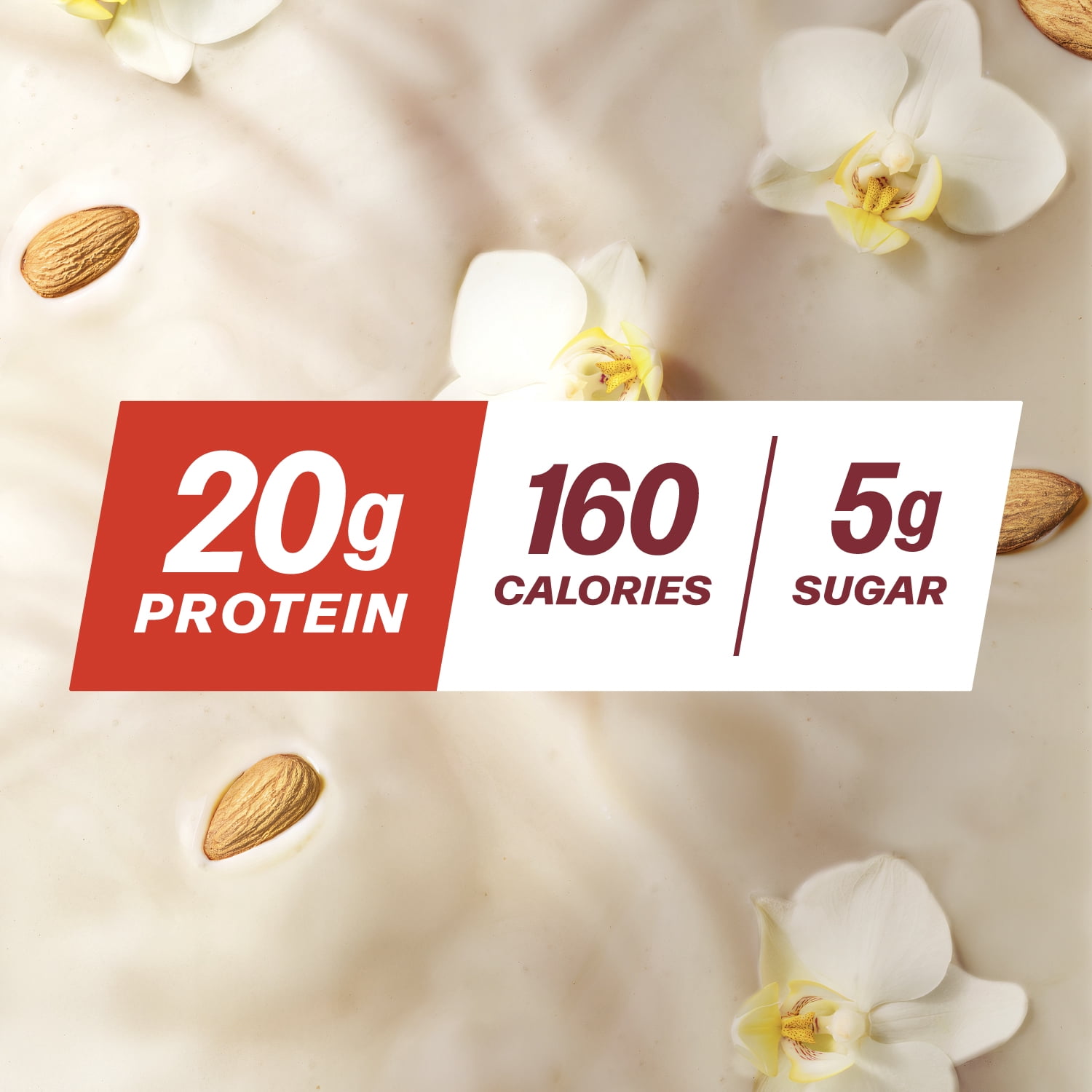 Premier Protein Almondmilk Non-Dairy Protein Shake, 20g Protein, 5g Sugar, 11 Fl oz, Vanilla, 4 Count