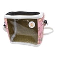 thumbnail image 2 of Bolsa de transporte para pájaros, ligera, con cierre de cremallera, correas ajustables, jaula de viaje para loros rosa, 2 of 8
