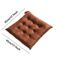 thumbnail image 3 of Seat Cushions for Office Chairs Solid Color Frosted Chair Cushion Dining Chair Cushion Office Student And Winter Seat Cushion Non Fading Soft Cushion Pad Bedding, 3 of 4
