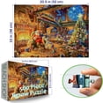 thumbnail image 2 of Santa's Cabin 500 Piece Adult Jigsaw Puzzle, Intellectual Challenge, Home Wall Decoration, Holiday Party, Birthday Gift, Adult Fun Jigsaw Puzzle. Size: 20.5 x 15in, 2 of 6