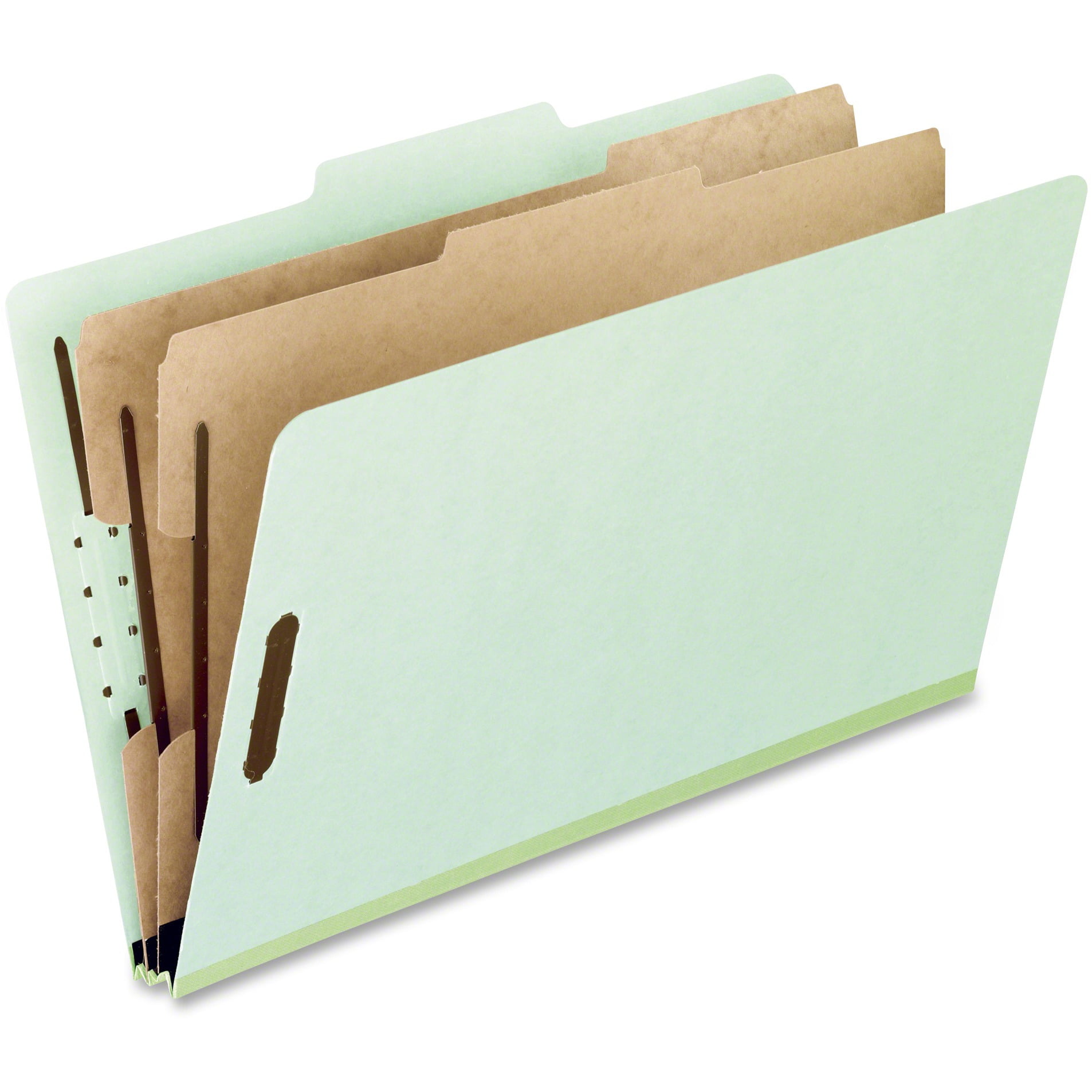 Pendaflex Pressboard Classification Folder, Light Green, 10 / Box