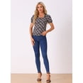 thumbnail image 4 of Blusa Campesina Allegra K Cuello Cuadrado Encaje Floral Vintage Mujer Negro Talla S, 4 of 5