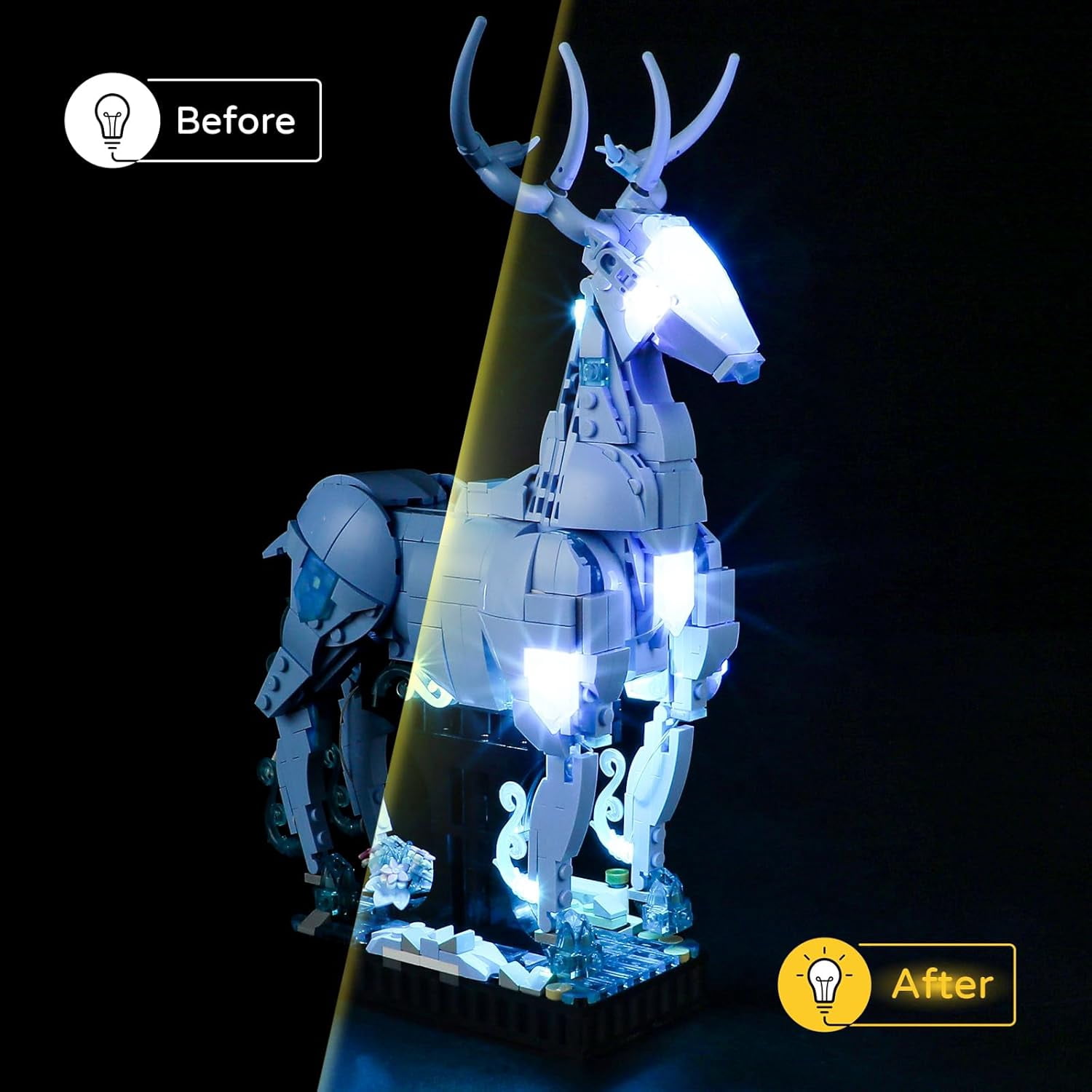 LED Light for Lego-76414 Harry Potter Expecto Patronum Building Blocks Model (Lego Set NOT Included)