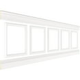 thumbnail image 3 of Ekena millwork 94 1/2"L (Adjustable 32"H to 36"H) Ashford Square Panel Traditional Wainscot Paneling Kit, 3 of 10