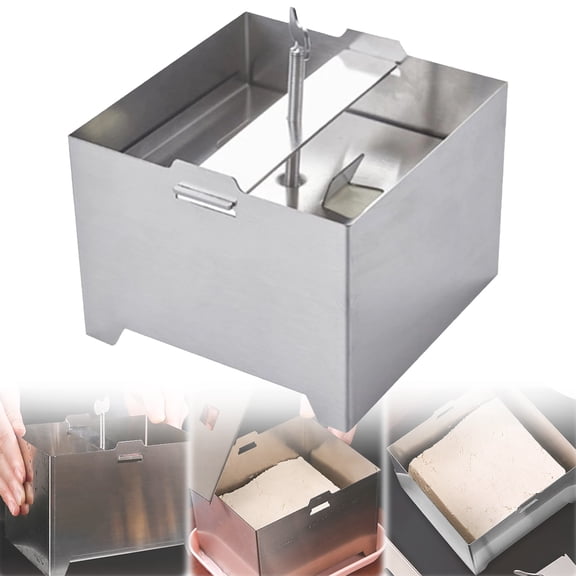 Cake Mould,Stainless Paneer Maker With Adjustable Pressure Efficient Water Removal Draining Holes & Drip Tray – User Friendly Grade Cheese For Homemade Paneer & Tofu