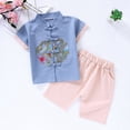 thumbnail image 1 of Ropa para niños Hanfu niños retro mejorado Tang traje verano Niños Niñas estilo chino bebé Tang traje algodón y lino Hanfu traje, 1 of 1